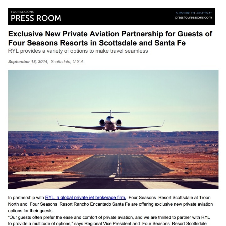 Four Seasons Private Jet Partnership